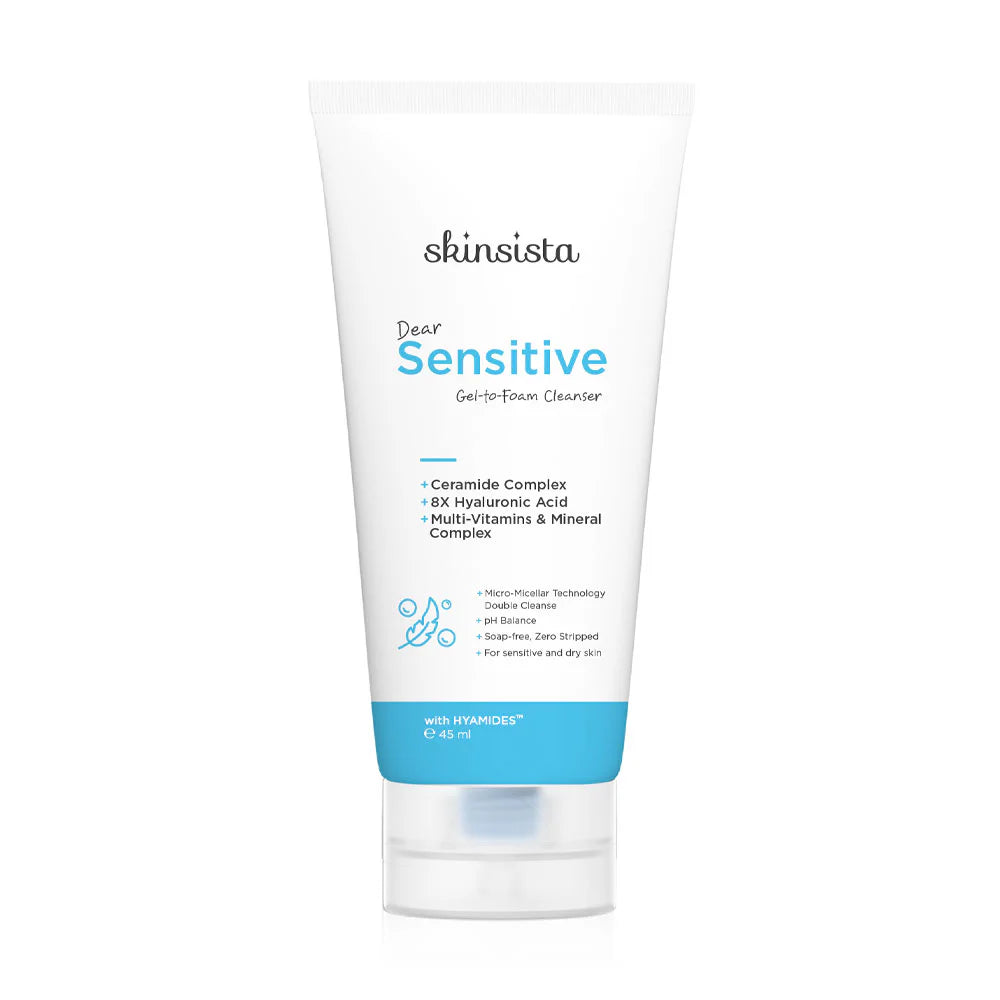 Skinsista Dear Sensitive Gel-To-Foam Cleanser 45ml