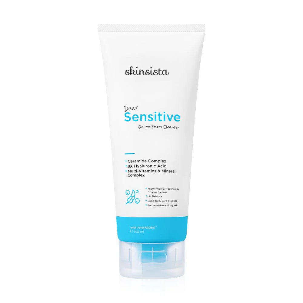 Skinsista Dear Sensitive Gel-To-Foam Cleanser 140ml