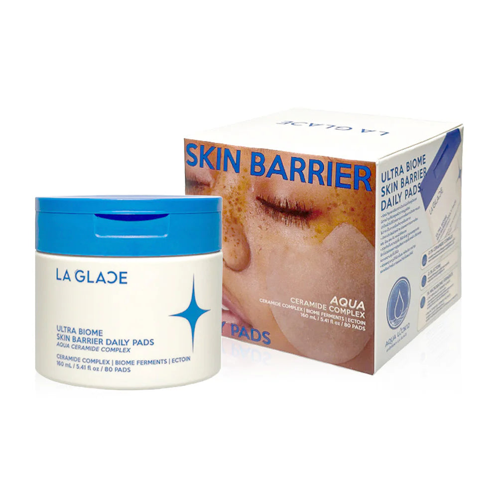 LA GLACE Ultra Biome Skin Barrier Daily Pads Aqua Ceramide Complex 160ml 80 Pads