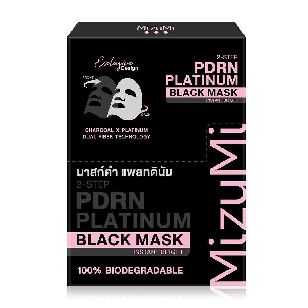 MizuMi PDRN Platinum Black Mask Instant Bright 30ml x 5pcs