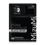 MizuMi PDRN Platinum Black Mask Instant Glow Sheet Mask 30ml + 1g