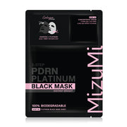 MizuMi PDRN Platinum Black Mask Instant Bright Sheet Mask 30ml + 1g