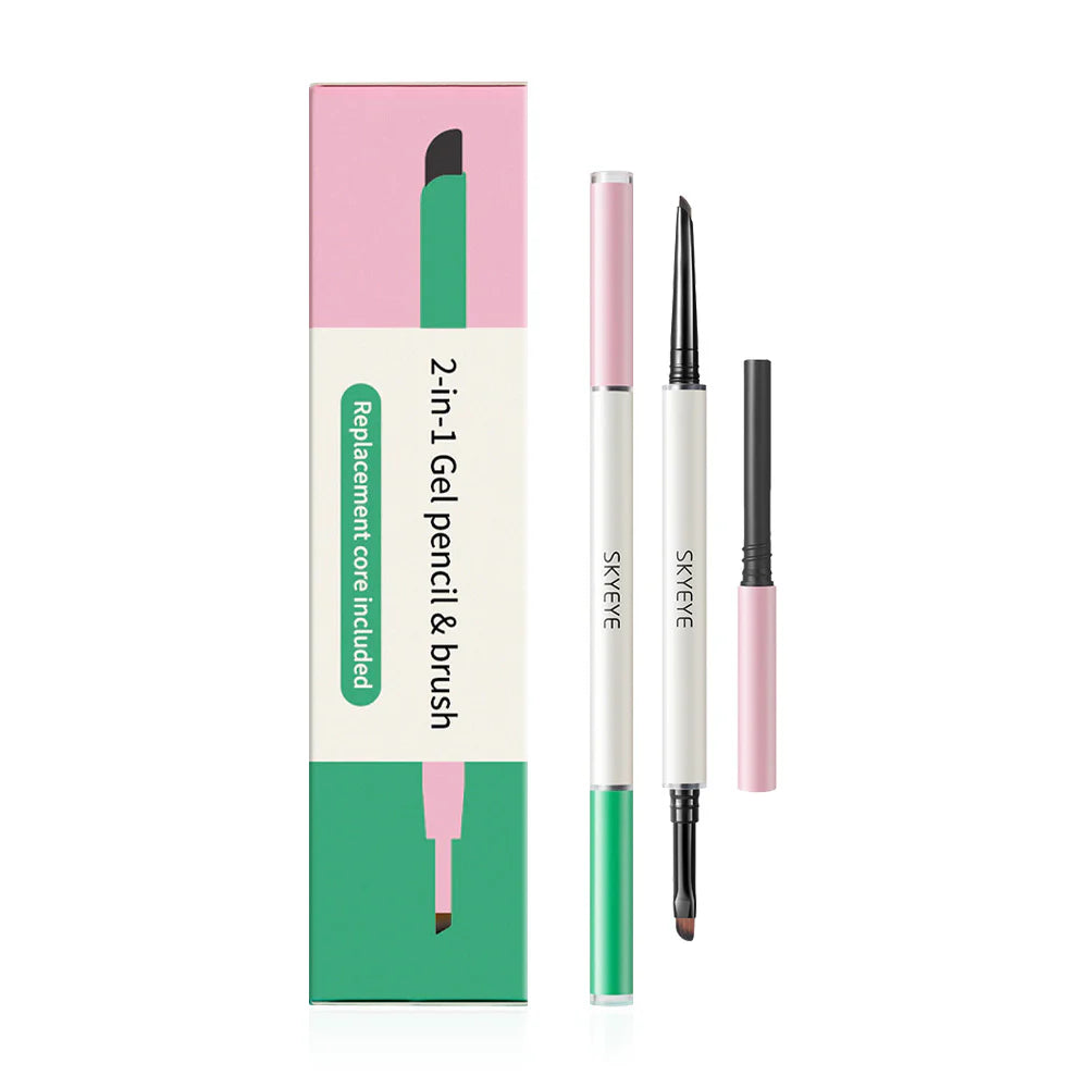 SKYMI 2-in-1 Gel Pencil & Brush 0.05g + Refill 0.05g #Brown