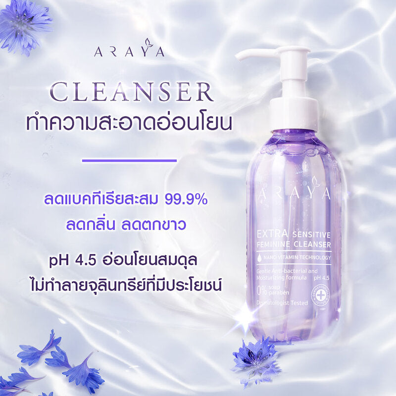ARAYA Extra Sensitive Feminine Cleanser 200ml