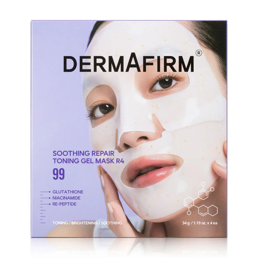 Dermafirm Soothing Repair Toning Gel Mask R4 34g x 4pcs