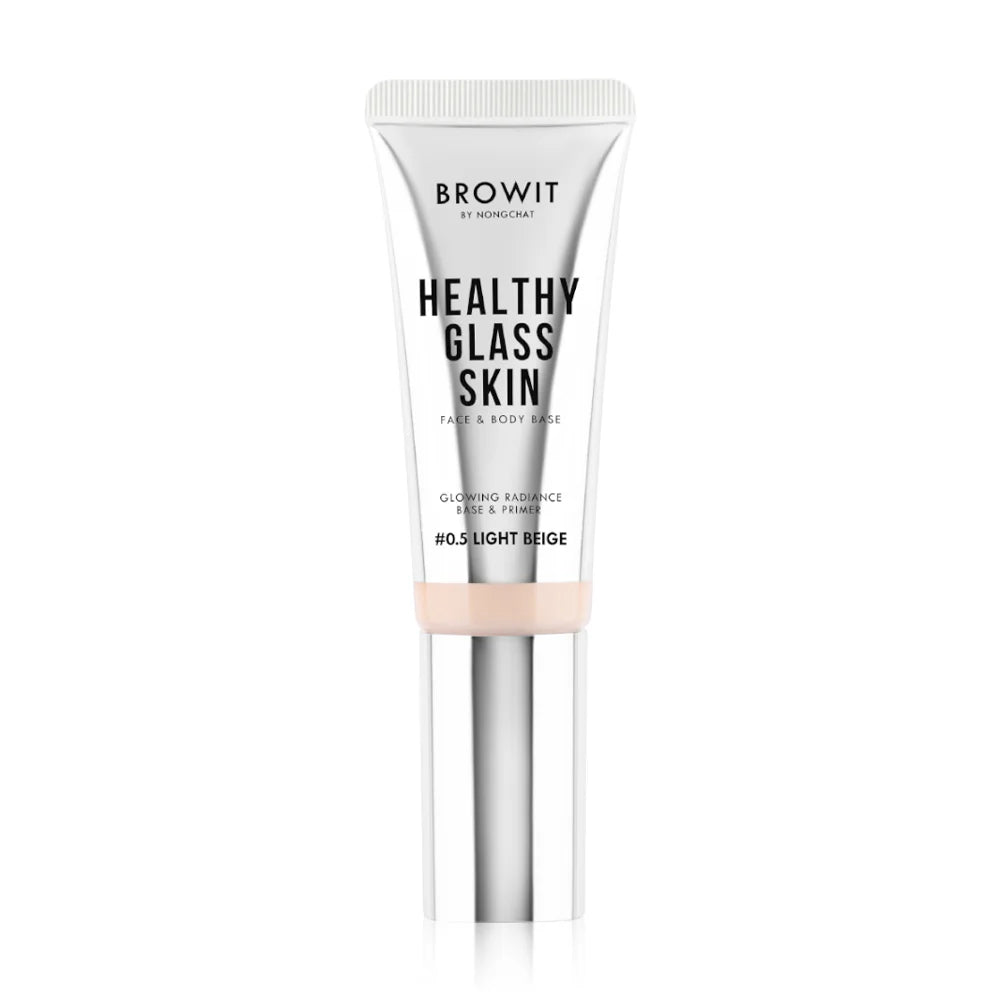 Browit Healthy Glass Skin Face & Body Base 24ml Shade #0.5 Light Beige