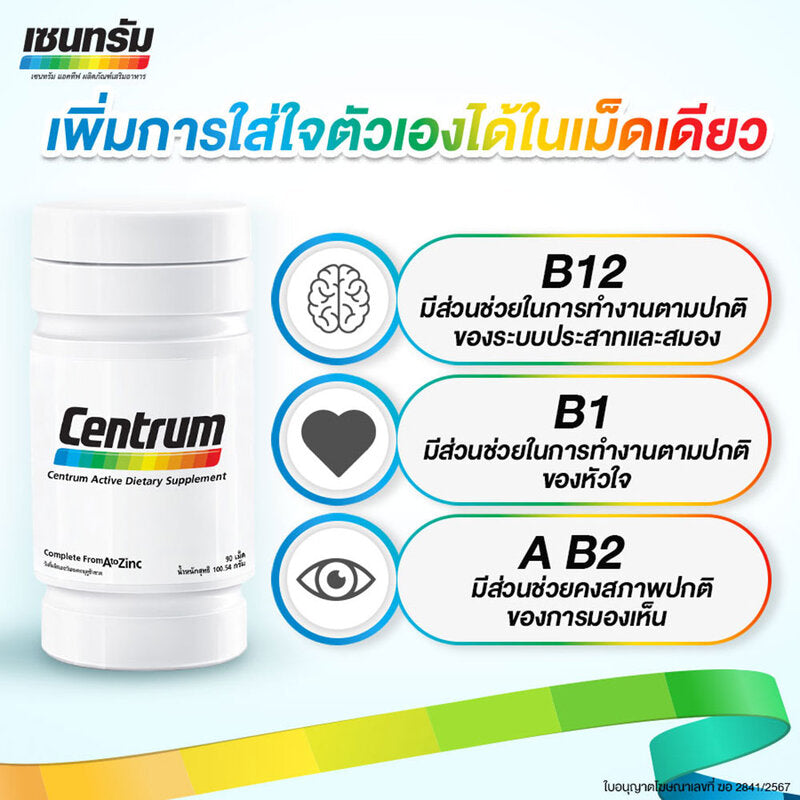 Centrum Active Dietary Supplement 108 Capsules