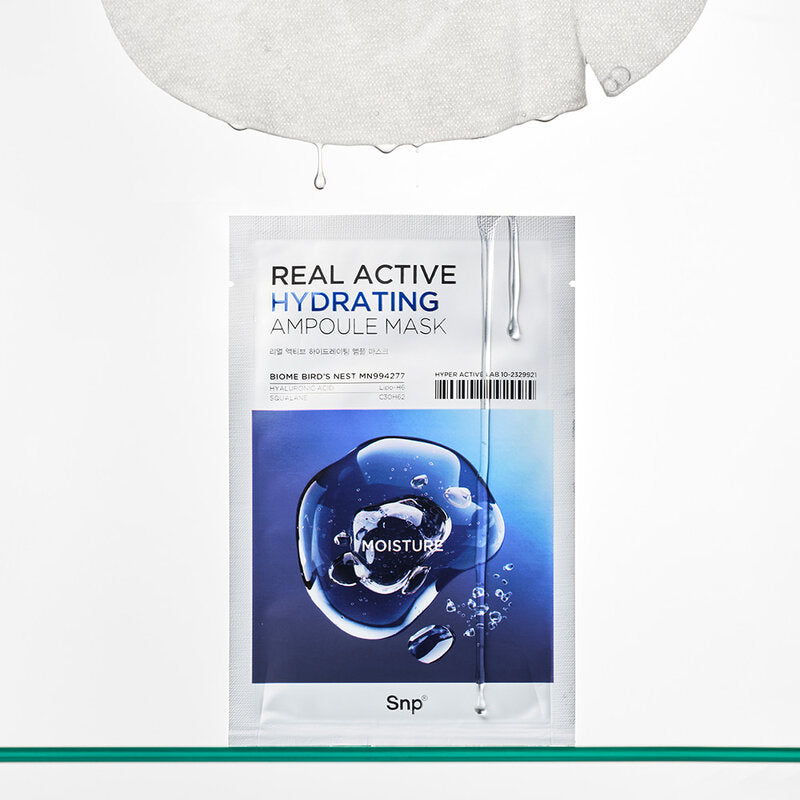 SNP Real Active Hydrating Ampoule Mask Sheet Mask 25ml