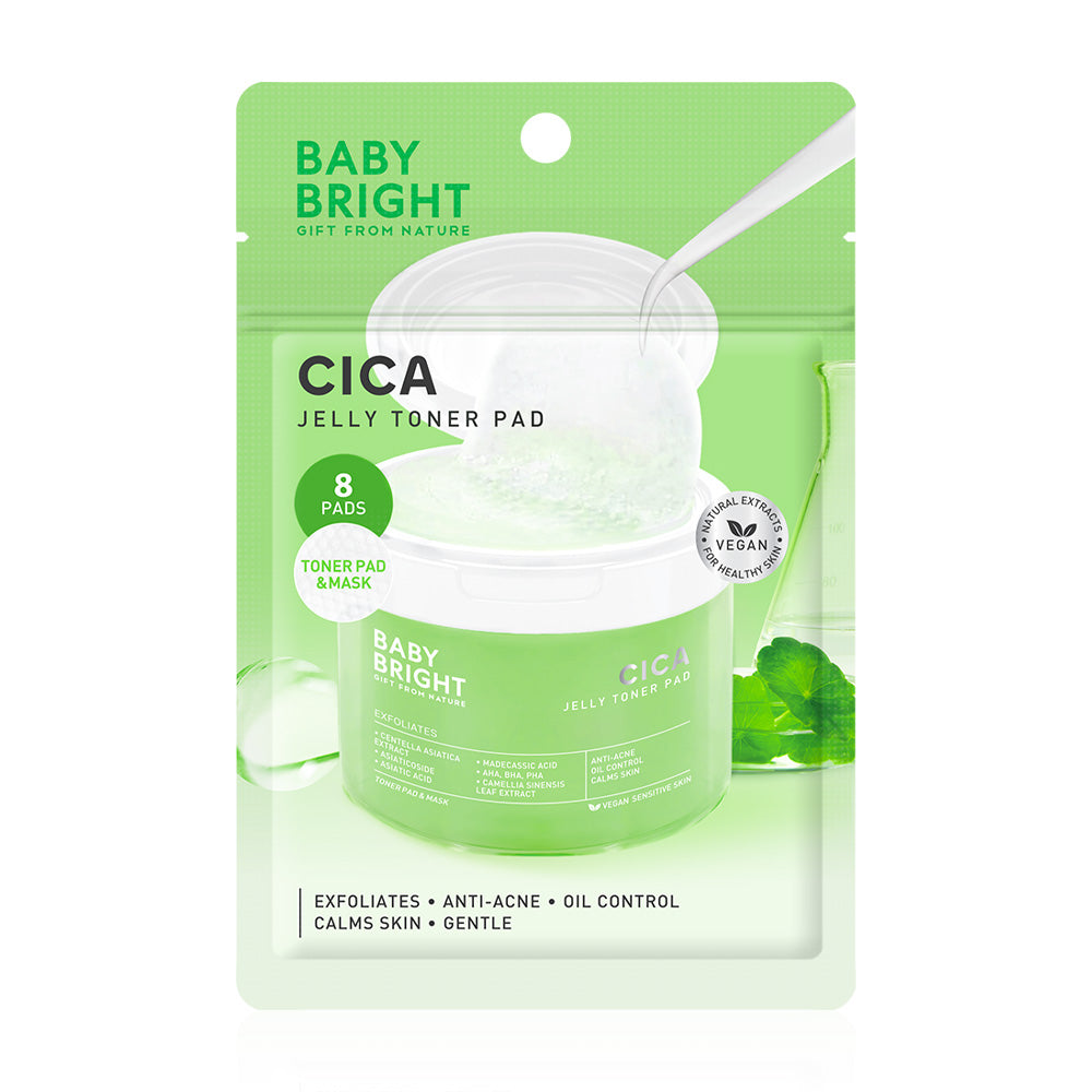 Baby Bright Cica Jelly Toner Pad 8 Pads