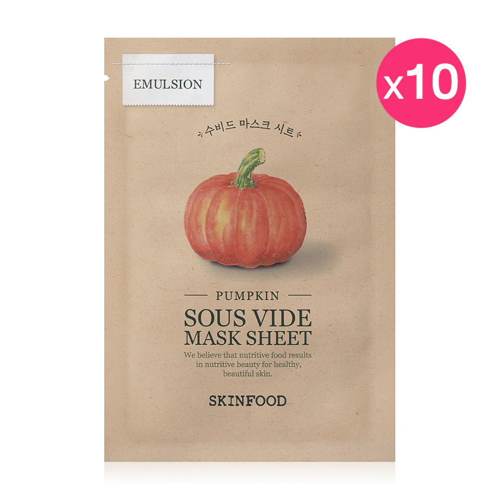 Skinfood Pumpkin Sous Vide Mask Sheet 20g x 10pcs