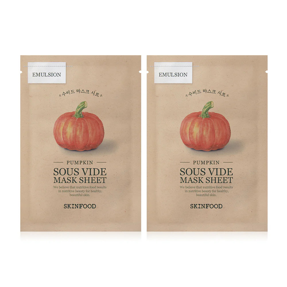Skinfood Pumpkin Sous Vide Mask Sheet 20g x 2pcs