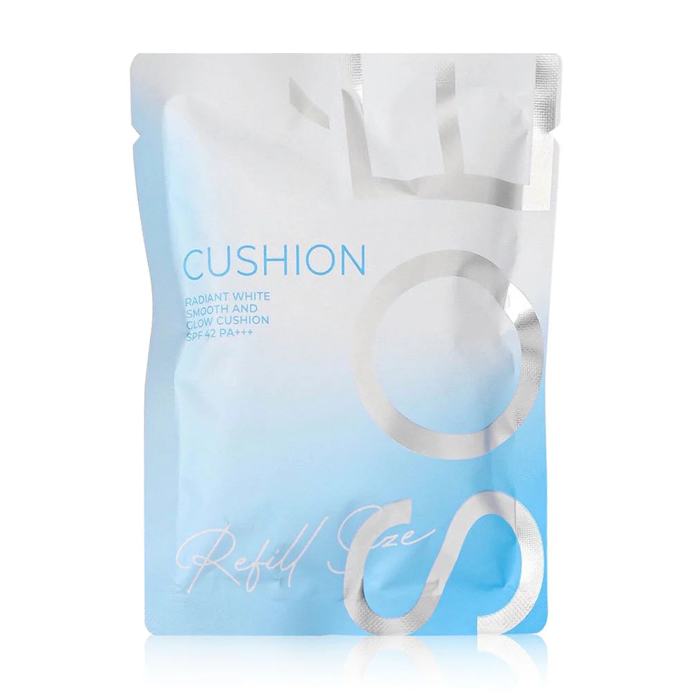 SOE Radiant White Smooth and Glow Cushion SPF 42 PA+++ 15g Refill Size #00 Ivory beige