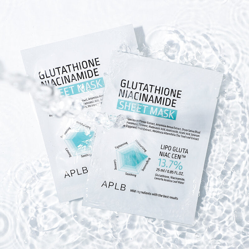 APLB Glutathione Niacinamide Sheet Mask 25ml x 10pcs