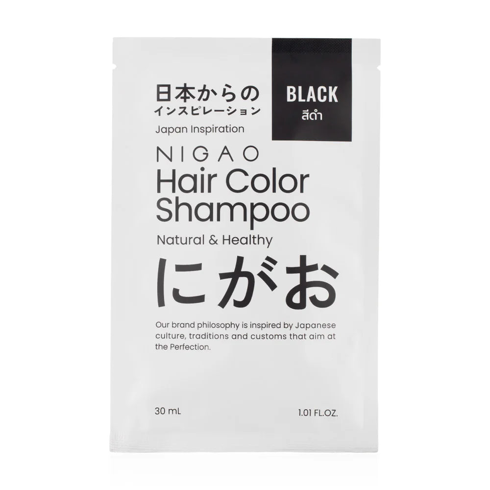 Nigao Hair Color Shampoo 30ml #Black