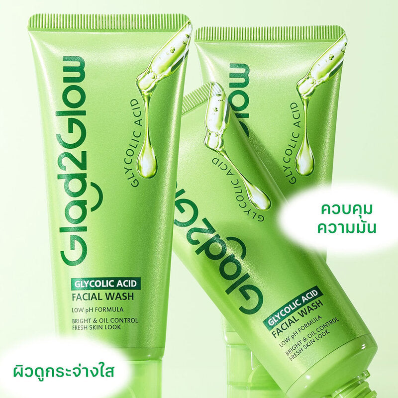 Glad2Glow Glycolic Acid Serum Facial Wash 70g