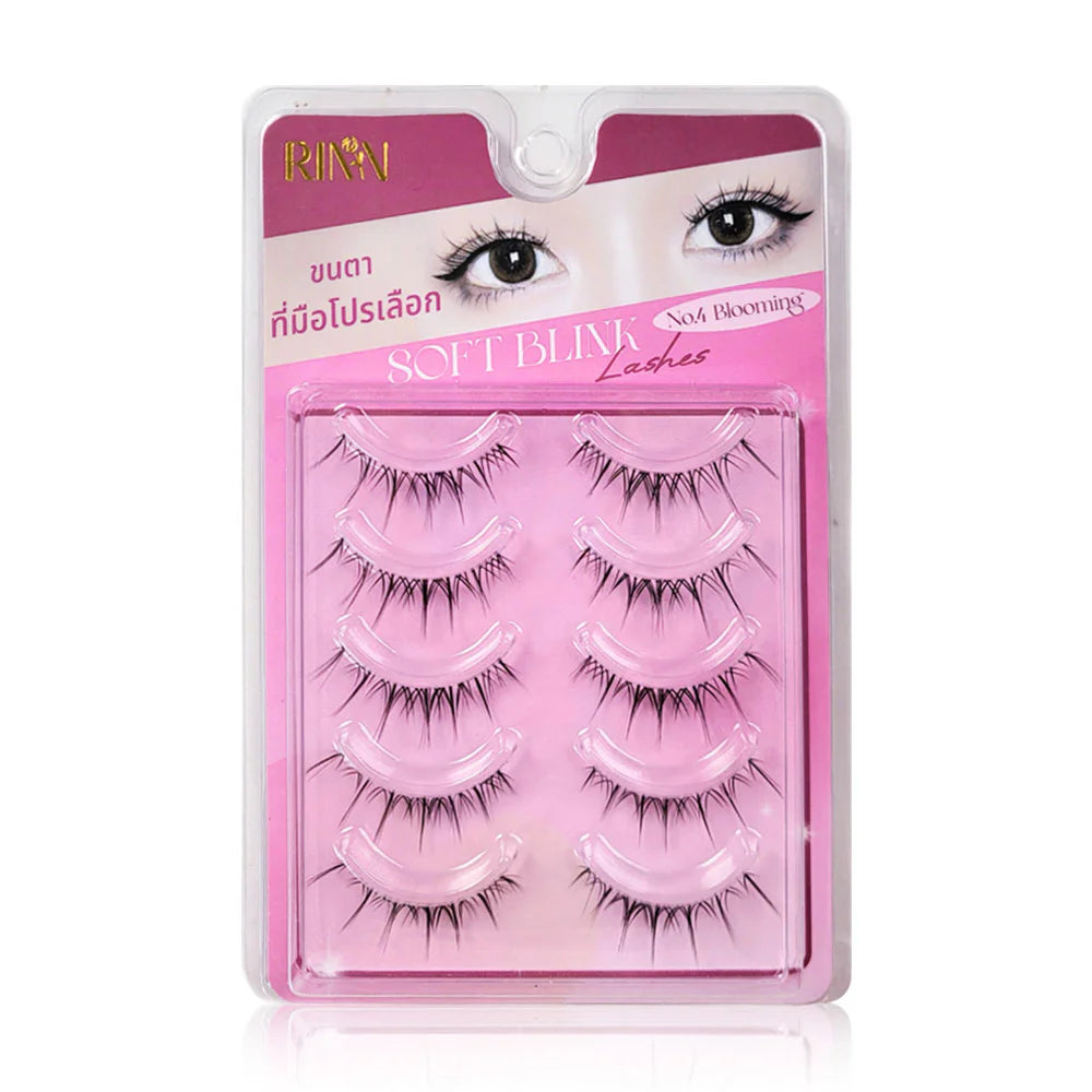 RINN Soft Blink Lashes False Eyelashes 5 Pairs #04 Blooming