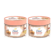 Dove Sugar Coconut Body Scrub 280g x 2pcs