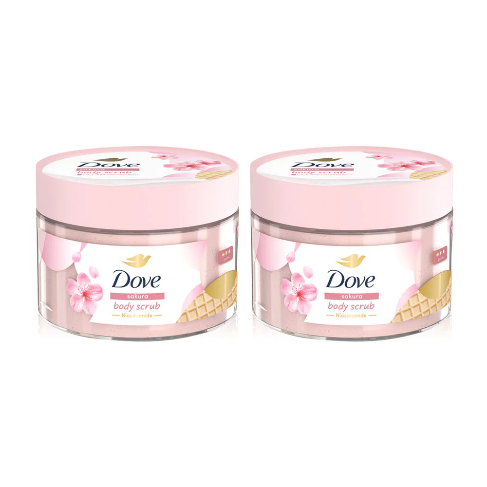 Dove Sakura Body Scrub 280g x 2pcs