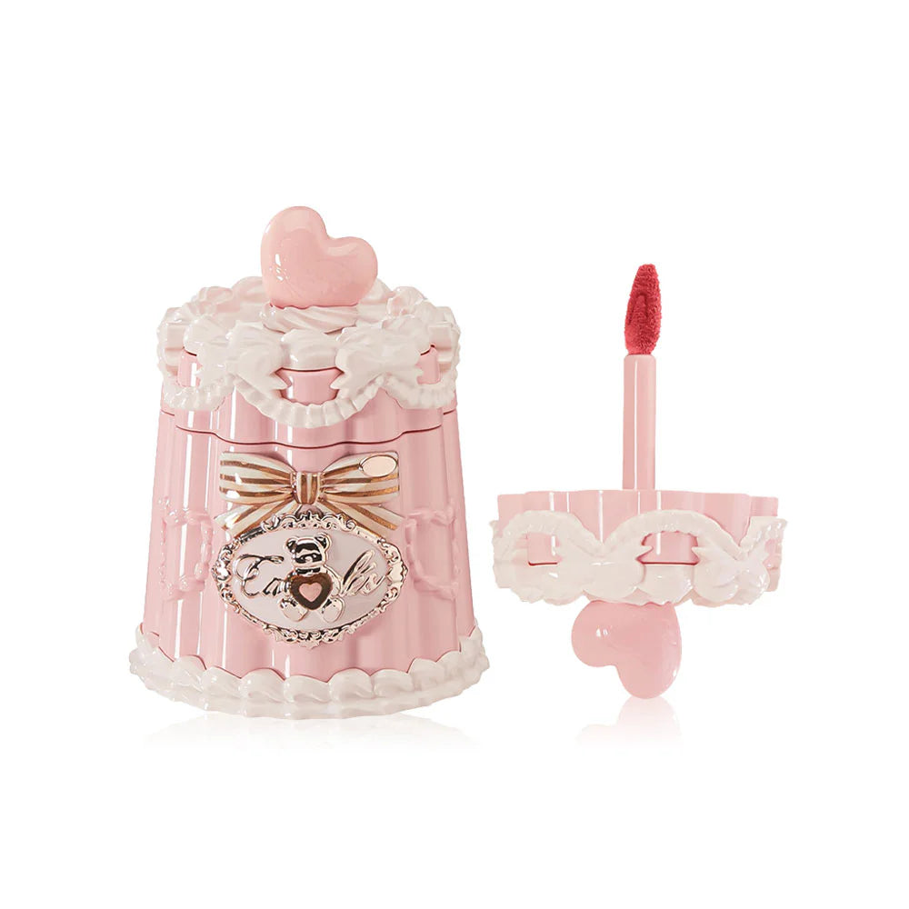 Flower Knows The Sweetie Bear Collection Coating Lip Jelly 5g Shade #JE06 Strawpop