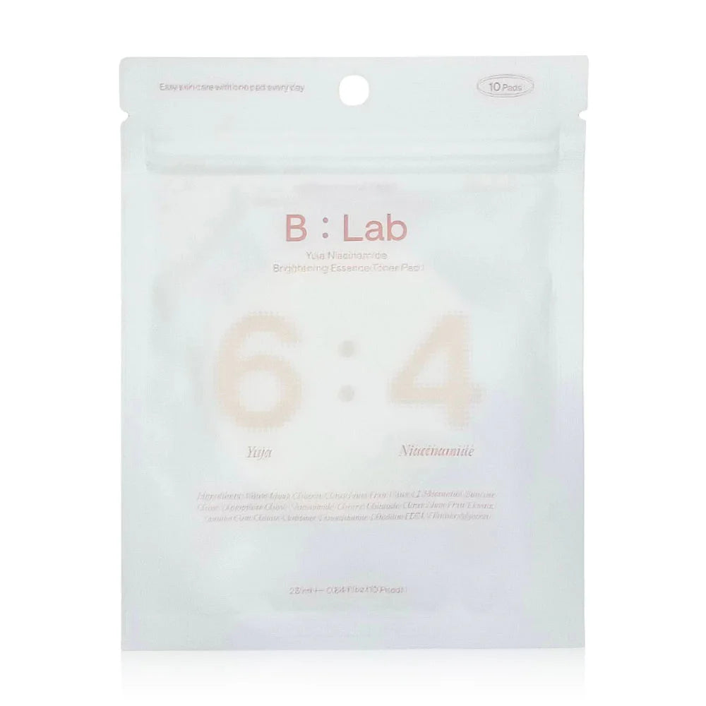 B:LAB Yuja Niacinamide Brightening Essence Toner Pad 25ml x 10 Pads