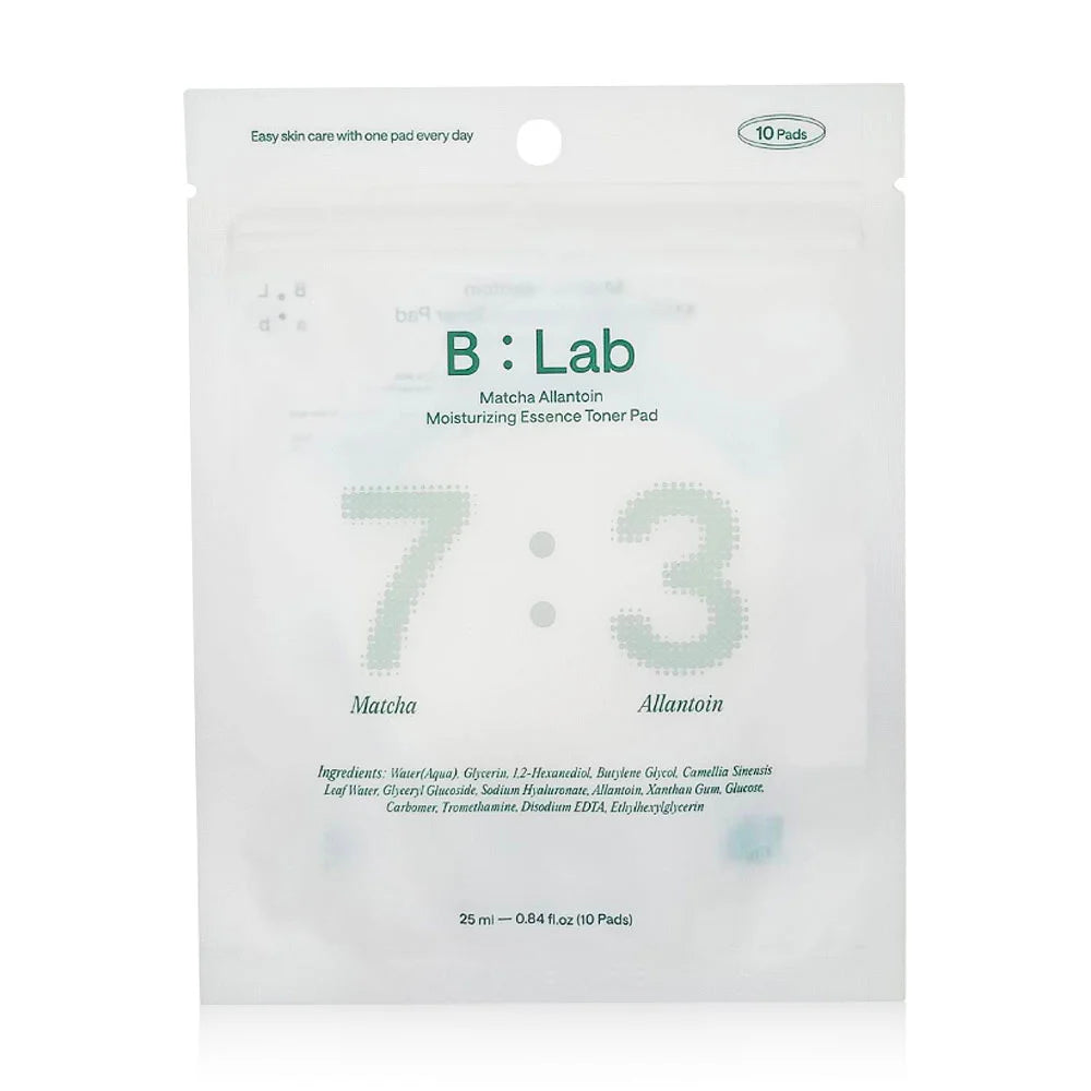 B:LAB Matcha Allanton Moisturizing Essence Toner Pad 25ml x 10 Pads