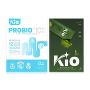 KIO Matcha Plus Dietary Supplement Product 10 Sachets + Probiotic Dietary Supplement Product 20 Sachets