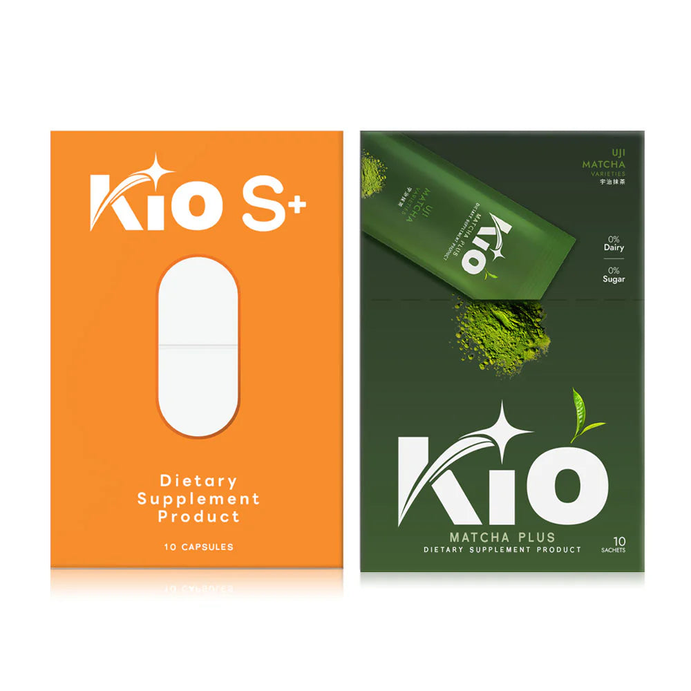 KIO Matcha Plus Dietary Supplement Product 10 Sachets + S+ Dietary Supplement Product 10 Capsules