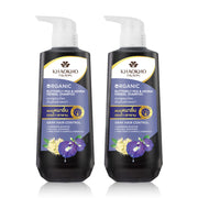 Khaokho Talaypu Butterfly Pea and Henna Shampoo 450ml x 2pcs