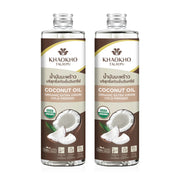 Khaokho Talaypu Pure Oil Coconut Edible 480ml x 2pcs Organic Cold-Pressed Pure Coconut Oil