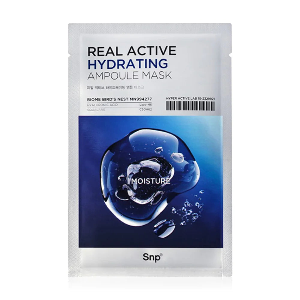 SNP Real Active Hydrating Ampoule Mask Sheet Mask 25ml