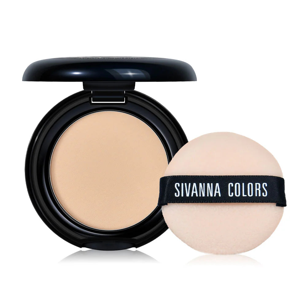SIVANNA Colors Super Cover Two Way Cake Pressed Powder HF731 4g #03 Nude Beige