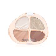 SIVANNA Colors Floating Light Four-Color Eyeshadow HF808 8.3g #02 Brown Maple