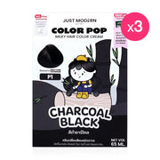 Modern Color Pop Milky Hair Color Cream 65ml x 3pcs #P1 Charcoal Black