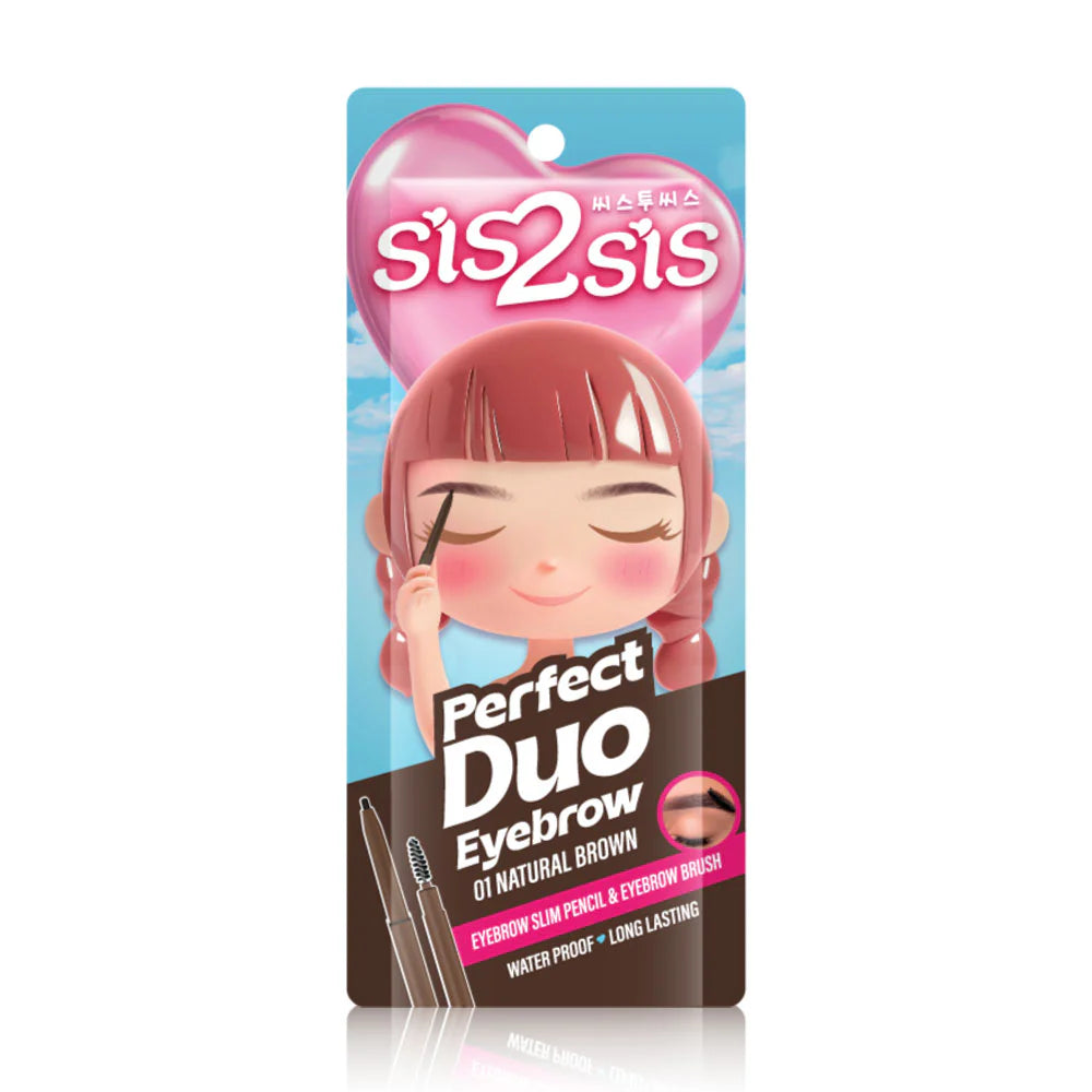 sis2sis Perfect Duo Eyebrow 0.06g #01 Natural Brown