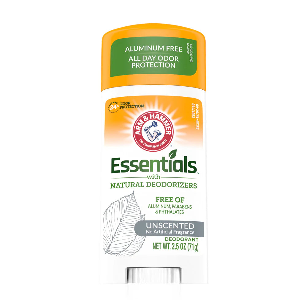 ARM & HAMMER Essentials With Natural Deodorizers Unscented Deodorant 71g