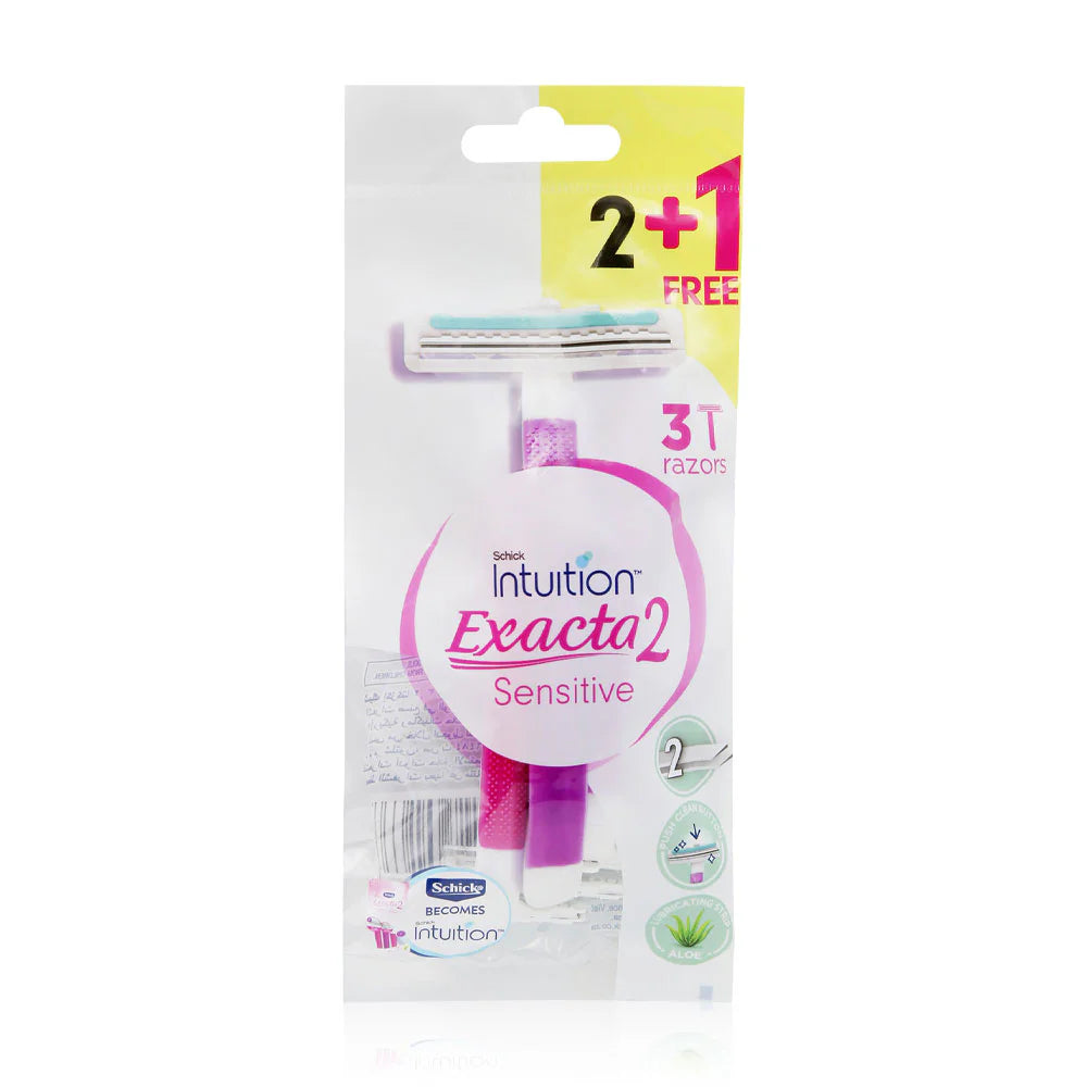 Schick Intuition Exacta 2 System Sensitive Razor 2+1