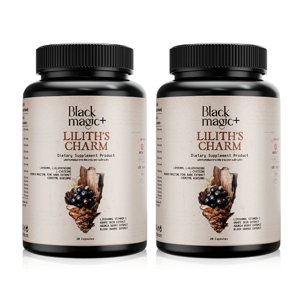 Black Magic Plus Lilith's Charm Glutathione Dietary Supplement 20 Capsules x 2pcs