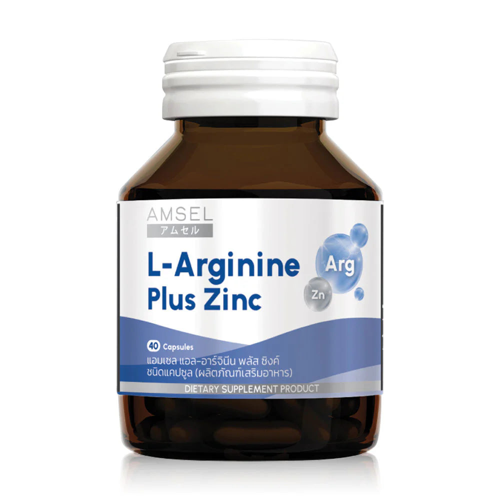 Amsel L-arginine Plus Zinc 40 Capsules