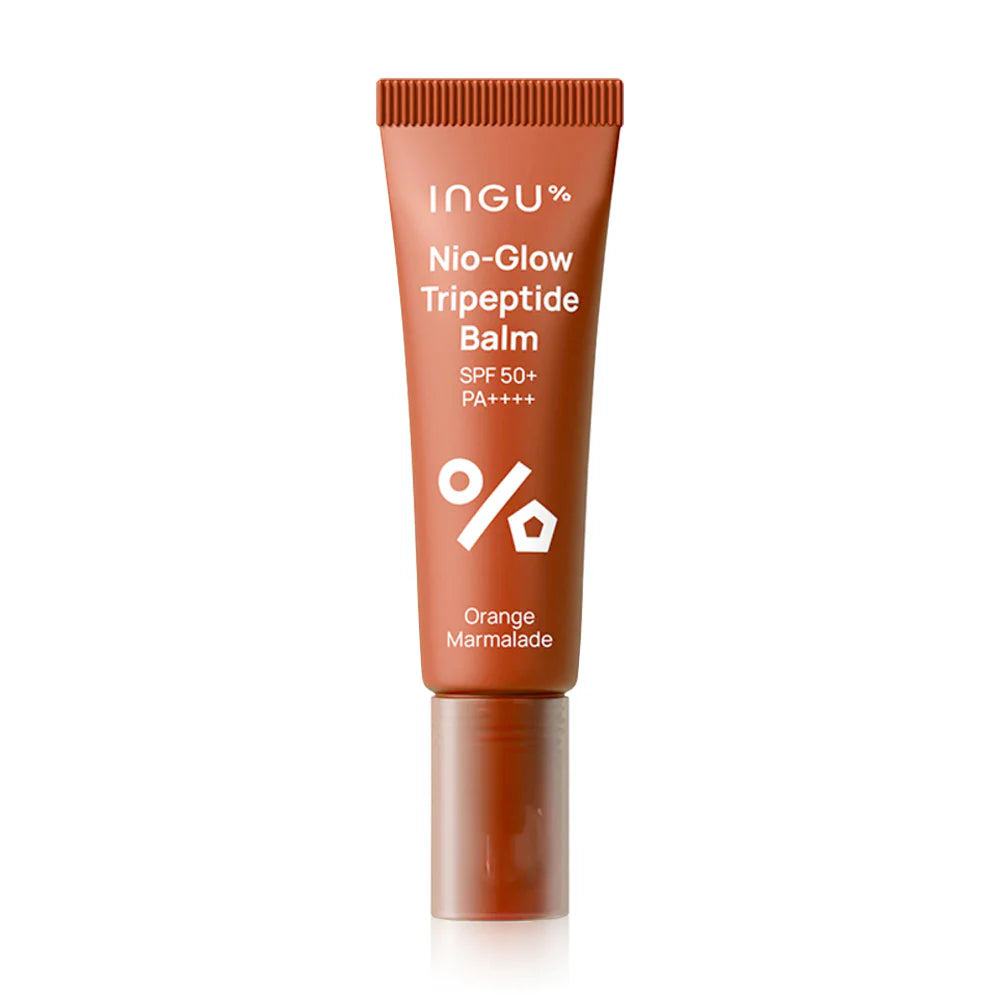INGU Nio-Glow Tripeptide Lip Balm SPF50+ PA++++ 10ml #Orange Marmalade