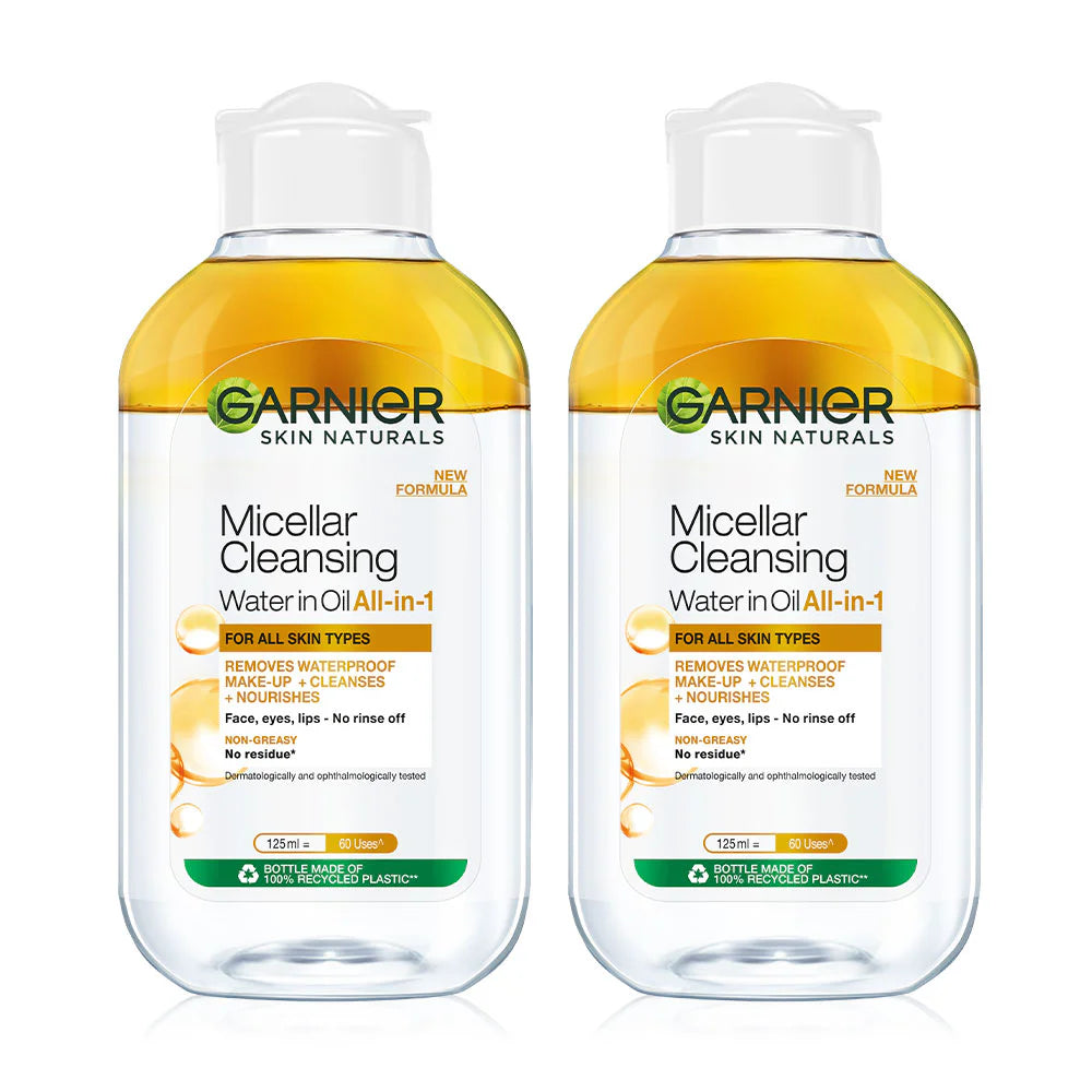 Garnier Micellar Oil-Infused Cleansing Water 125ml x 2pcs