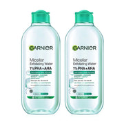 Garnier Micellar Exfoliating Water For Pores & Skin Texture 400ml x 2pcs
