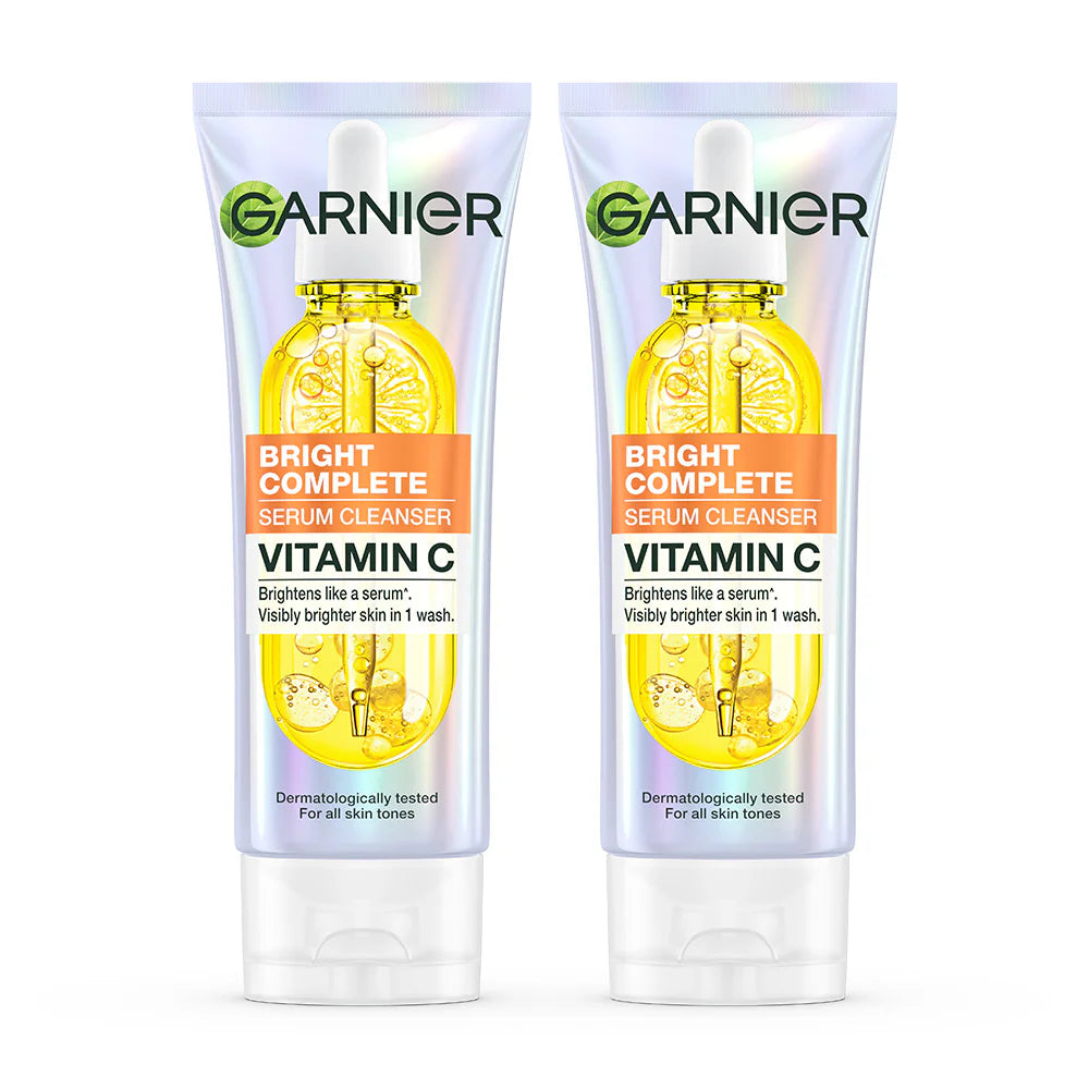 Garnier Bright Complete Serum Cleanser 100ml x 2pcs
