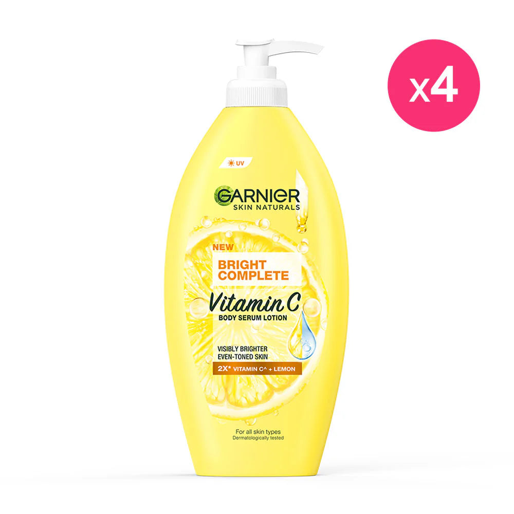 Garnier Bright Complete Vit C Body Lotion 400ml x 4pcs