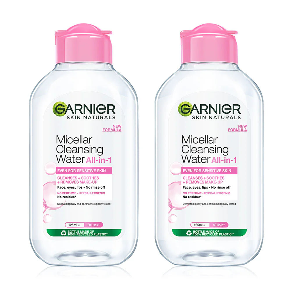 Garnier Micellar Cleansing Water Even for Sensitive Skin 125ml x 2pcs