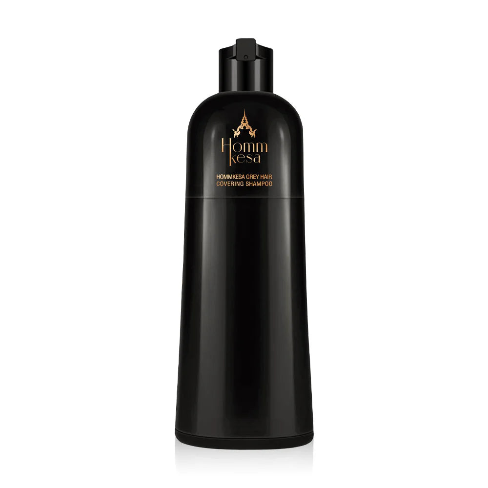 Hommkesa Grey Hair Covering Shampoo 300ml #Natural Black