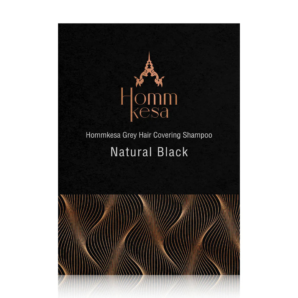 Hommkesa Grey Hair Covering Shampoo 30ml #Natural Black