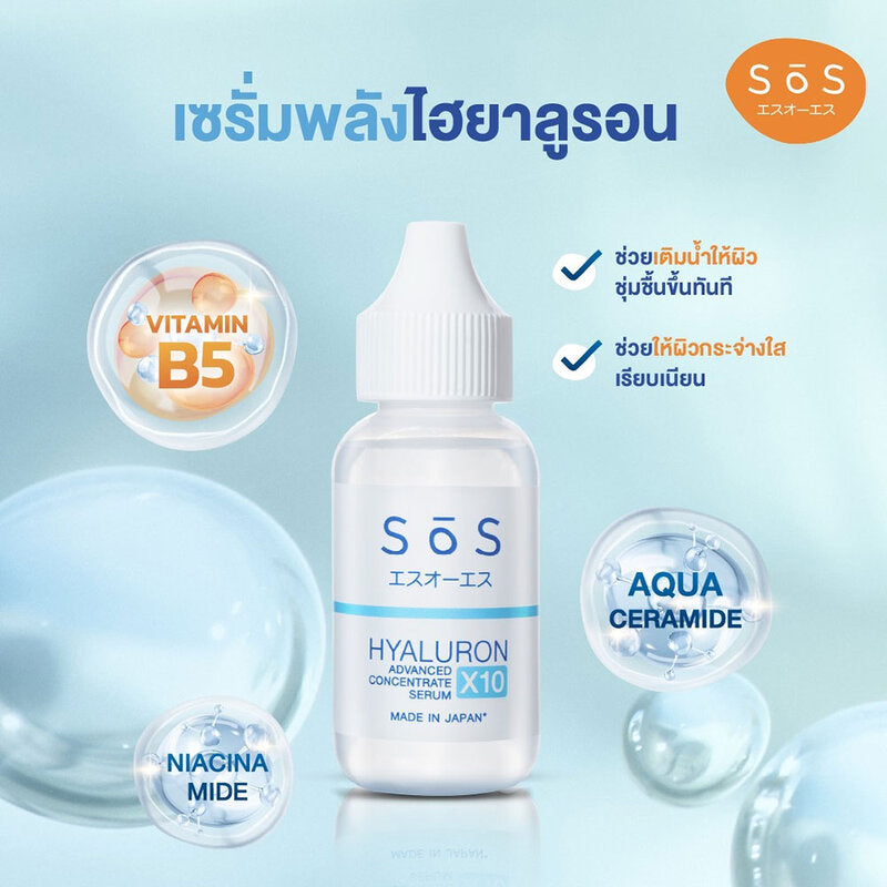 SOS Hyaluron X10 Advanced Concentrate Serum 30ml