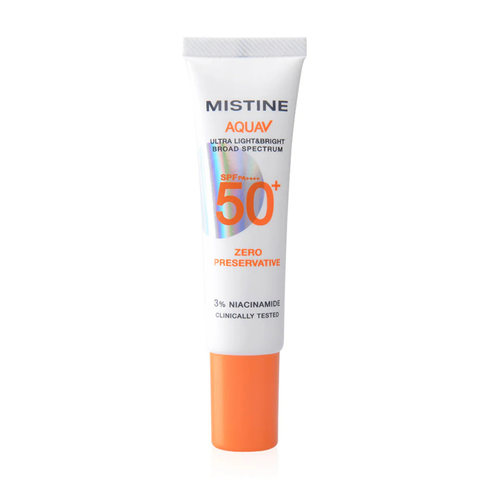 Mistine Aqua V Ultra Light Bright Sunscreen SPF50 PA 15ml