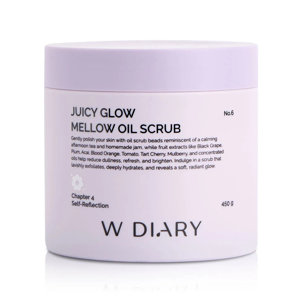 W Diary JuicyGlow Mallow Oil Scrub 450g #No.6