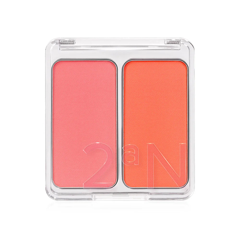 2aN Dual Cheek Blush 9g #04 Hot Living Coral